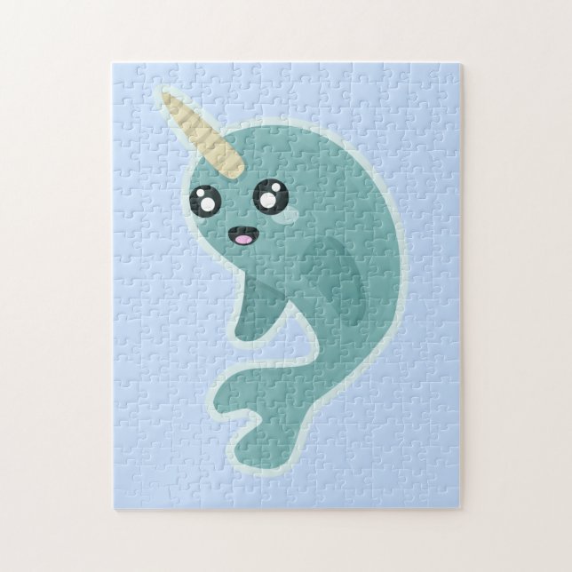 Puzzle Kawaii Narwhal (Vertical)