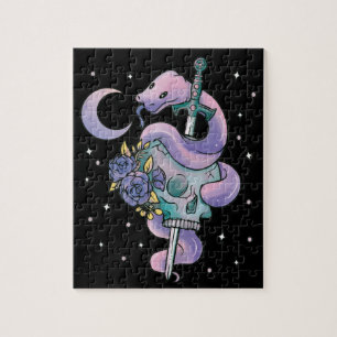 Puzzle Kawaii Pastel Couleurs Gothique Cute Goth Snake Ji