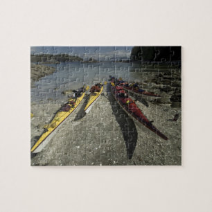 Puzzle Kayaks sur l'île Dicebox, Broken Island Group,