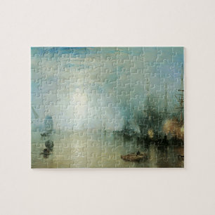 Puzzle Keelmen déchargeant du charbon au clair de lune pa