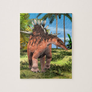 Puzzle Kentrosaurus Dinosaure Jungle Art Préhistorique