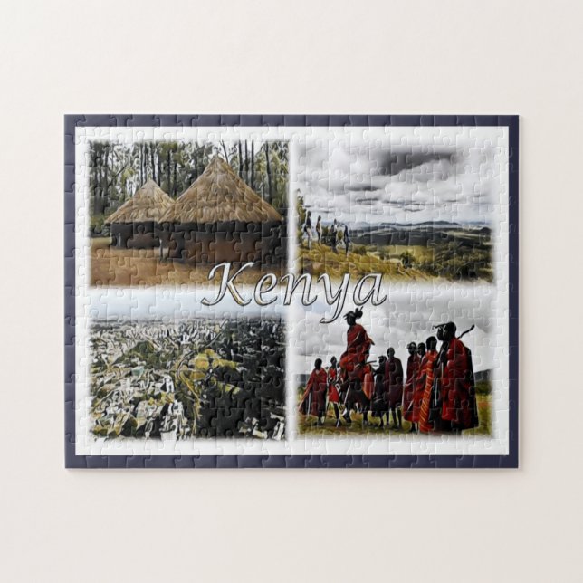 Puzzle Kenya - Mosaic - (Horizontal)