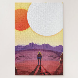Puzzle Kepler-16b : Coucher de soleil solaire binaire Bea