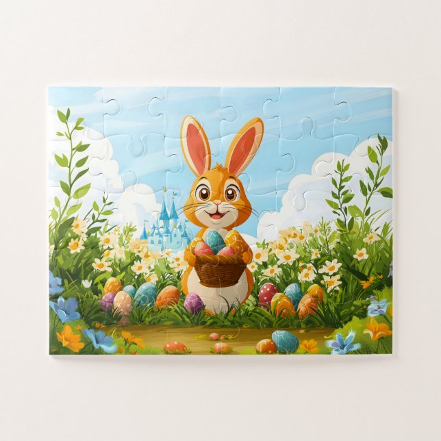 Puzzle, Kind 30 Zimmer - Osterhase (Horizontal)