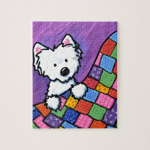 Puzzle KiniArt Westie sur surface composée