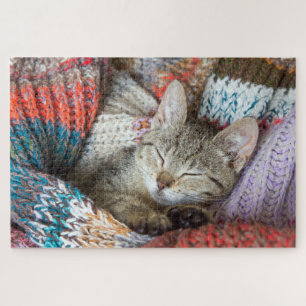 Puzzle Kitten Kitty Cat Cuisine amusante Animal Jigsaw Pu