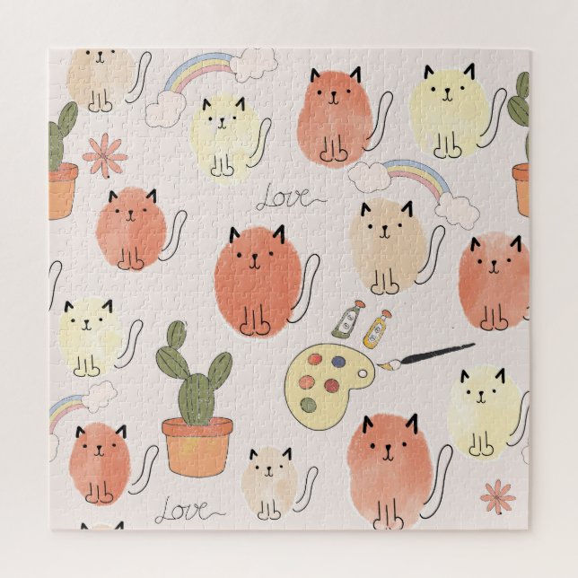 Puzzle Kitty Kitten Chats : Motif animal mignon (Vertical)