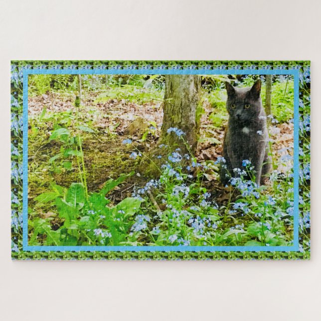 Puzzle Kitty Motif (Horizontal)