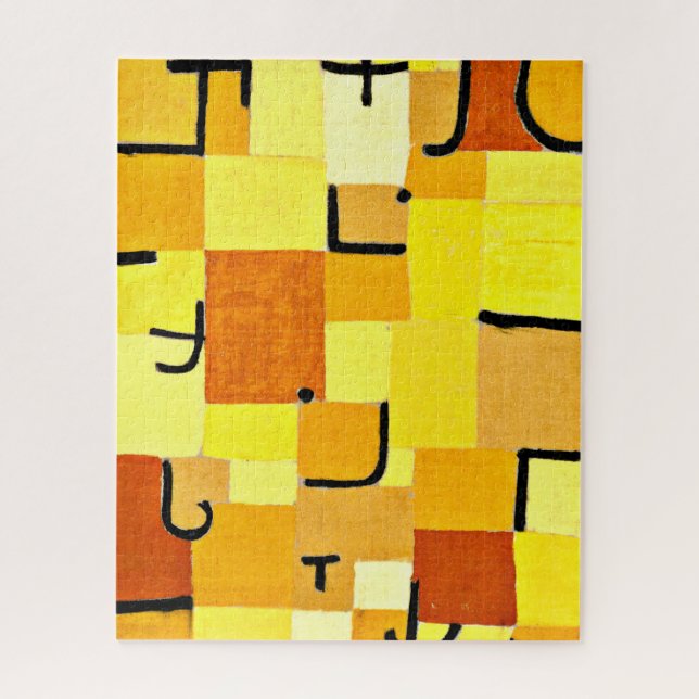 Puzzle Klee - Caractères en Jaune (Vertical)