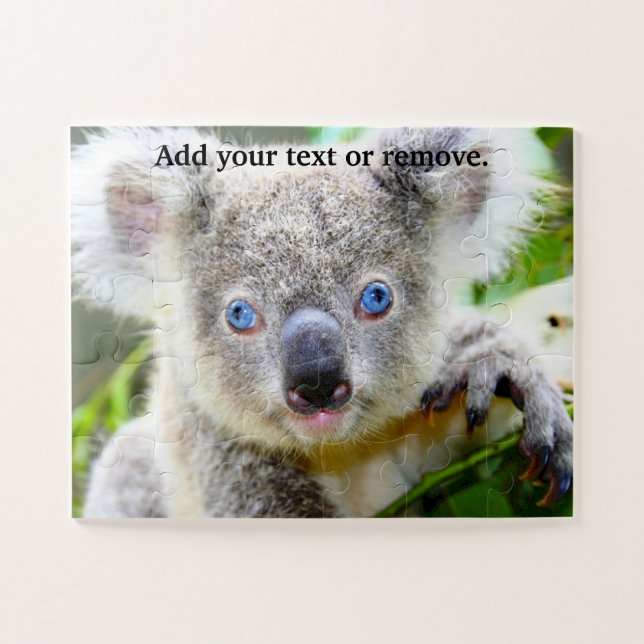 Puzzle Koala ours marsupial aux yeux bleus, Australie, (Horizontal)