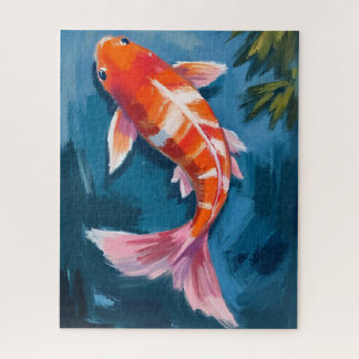 Puzzle Koi Fish Beautiful Watercolor