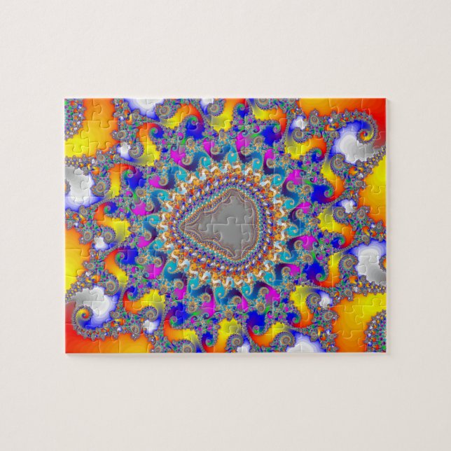 Puzzle: Komplexes Fraktal Design (Horizontal)