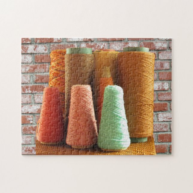 Puzzle - Köpfe aus Garn (Horizontal)