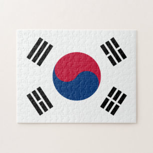 Puzzle Korean Hearts & Korean Flag /South Korea