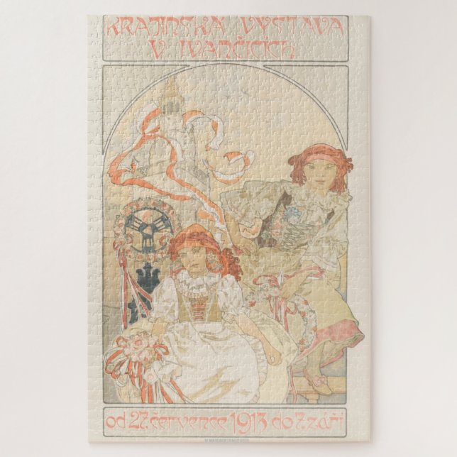 Puzzle Krajinská výstava v Ivancicích (1912) par Mucha (Vertical)