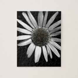 Puzzle-Kunst aus schwarz-weißem Foto