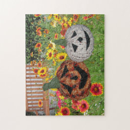 Puzzle - Kürbislaternen in den Blume
