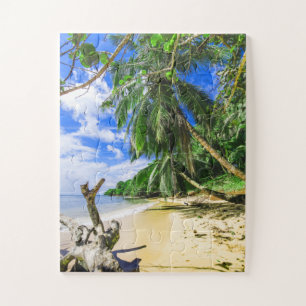 Puzzle La Barbade Caribbean Island Beach Palm Tree Retrea