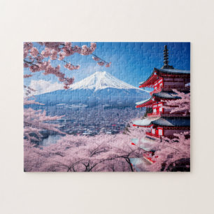 Puzzle La beauté peinte du Japon au printemps