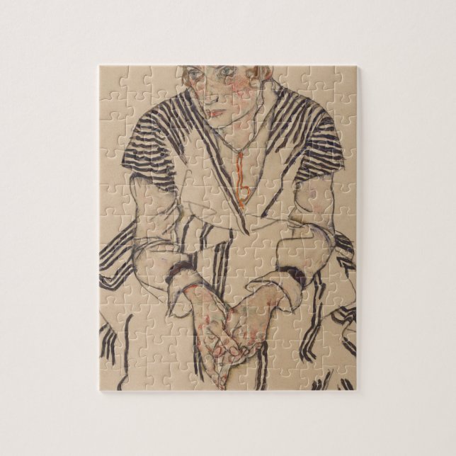 Puzzle La belle-soeur de l'artiste d'Egon Schiele- (Vertical)