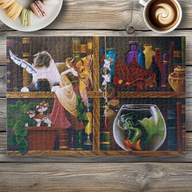 Puzzle La bibliothèque d'Imaginaires Wizards (Créateur téléchargé)