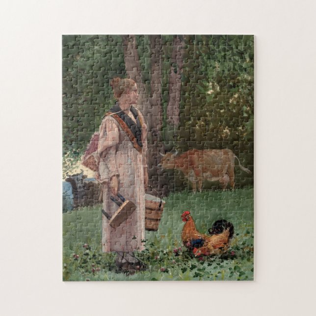 Puzzle La bonne de lait | Winslow Homer (Vertical)