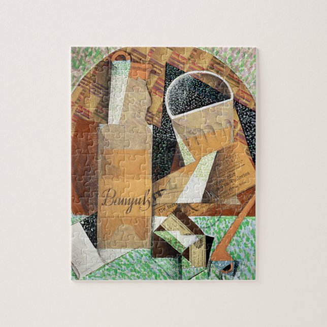 Puzzle La bouteille de Banyuls, 1914 (gouache et collage) (Vertical)