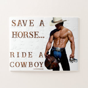 Puzzle La casquette de cowboy en paille de SlipperyJoe's 