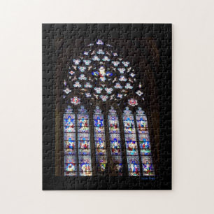Puzzle La "casse-tête des fenêtres en verre teinté