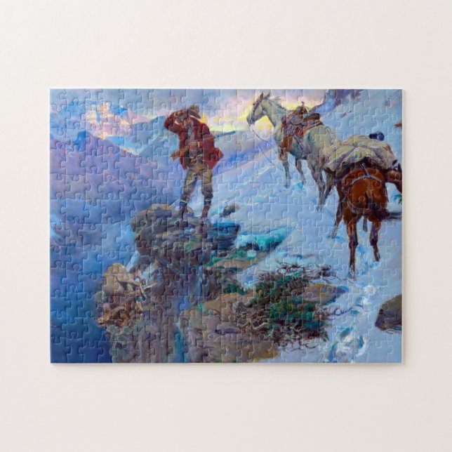 Puzzle La chance du chasseur par Charles Marion Russell (Horizontal)