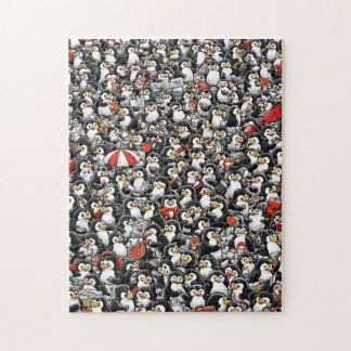Puzzle La Chasse Impossible au Manchot Rouge