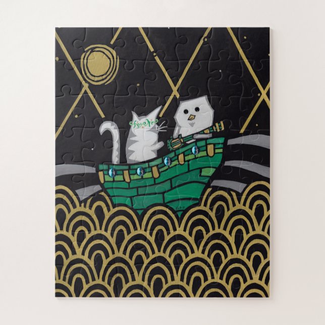 Puzzle La Chouette et le chat (Vertical)