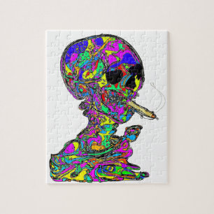 Puzzle La cigarette calavera de VanGogh