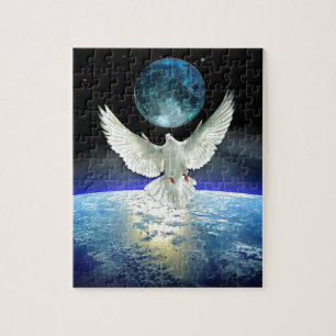 Puzzle La colombe de la paix sur la planète Terre