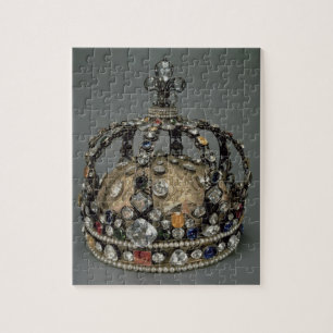 Puzzle La couronne de Louis XV, 1722 (argent doré, repla