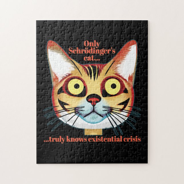 Puzzle La crise existentielle du chat de Schrodinger (Vertical)