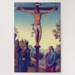 Puzzle La Crucifixion avec la Vierge de Pietro Perugino