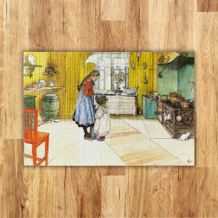Puzzle La cuisine Carl Larsson Art suédois fin vintage