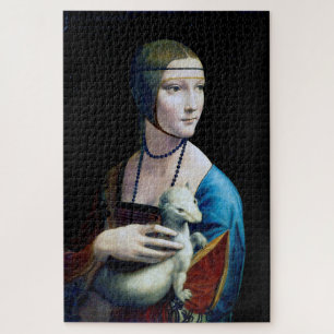 Puzzle La Dame avec une mine, Léonard de Vinci