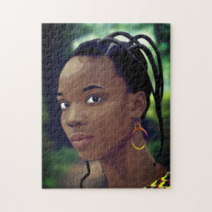 Puzzle La Dame de Yoruba aux coiffures traditionnelles