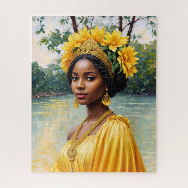 Puzzle La déesse africaine Oshun Orisha Art (Vertical)