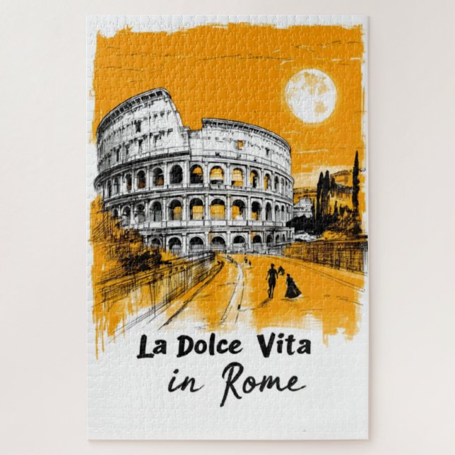 Puzzle La Dolce Vita - Art du Poster (Vertical)