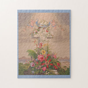 Puzzle La Foi Espère Charité Et Fleurs