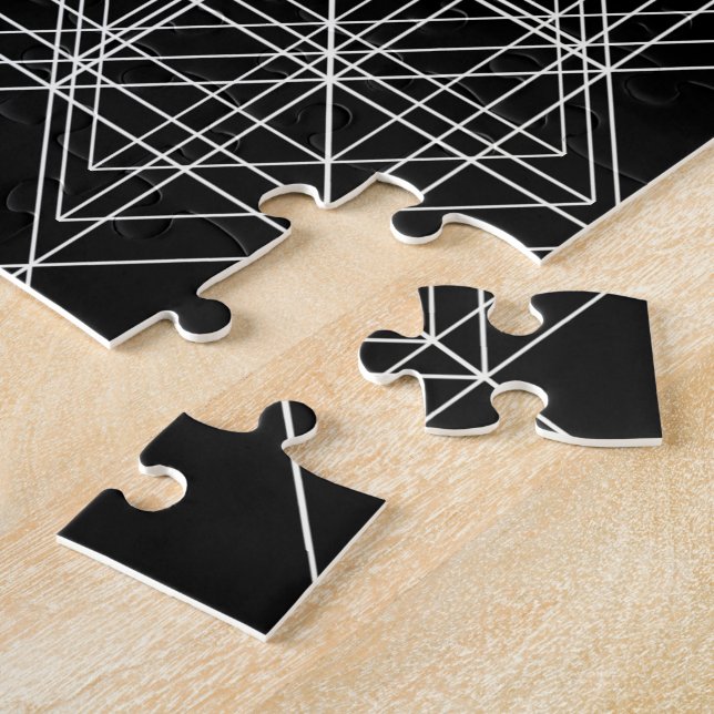 Puzzle La géométrie sacrée de temple en cristal (Côté)