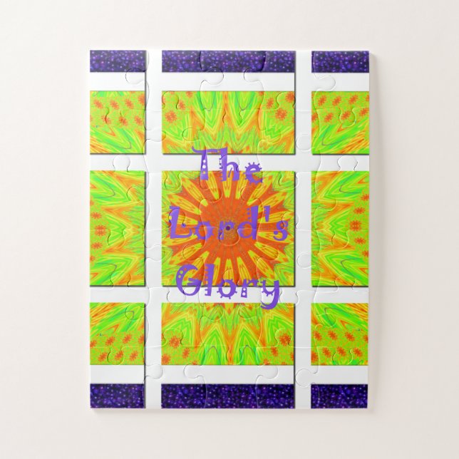 Puzzle La Gloire du Seigneur inspiré le texte (Vertical)