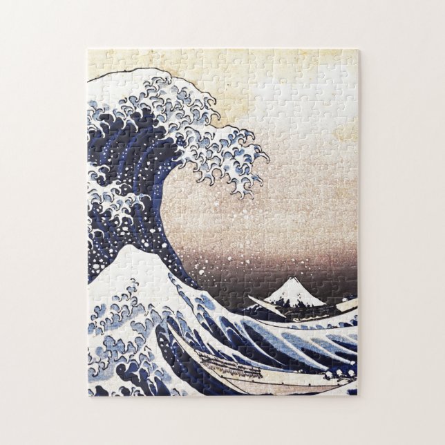 Puzzle La grande vague au large de Kanagawa Art japonais  (Vertical)