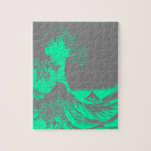 Puzzle La Grande Vague Marine Vert & Gris