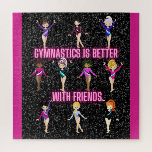 Puzzle La Gymnastique Est Mieux Avec Les Amis Dark Sparkl