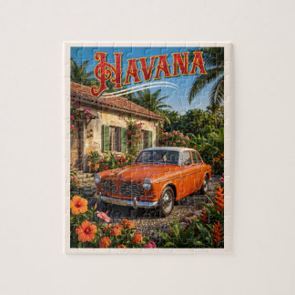 Puzzle La Havane Cuba Voiture Ancienne Voyage Tropical
