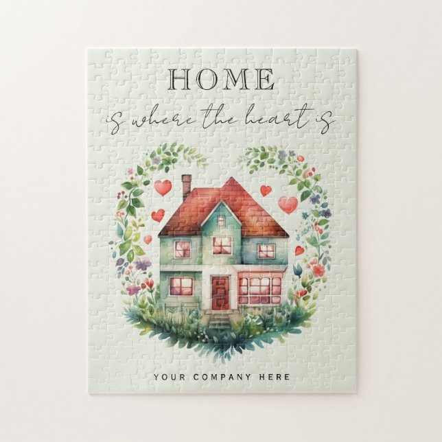Puzzle La maison est là où le coeur réchauffe la maison (Vertical)